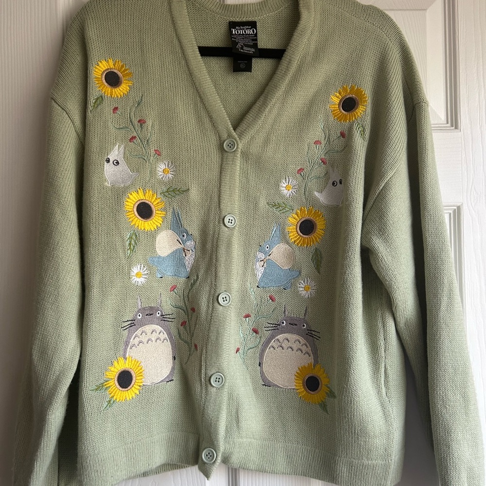 My Neighbor Totoro Studio Ghibli Embroidered Cardigan ( Like New )